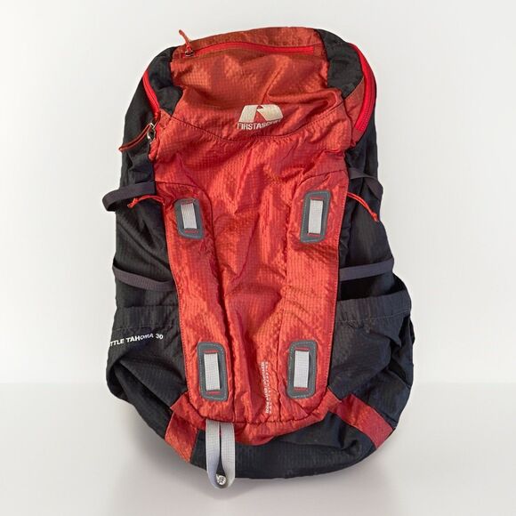 Vintage Eddie Bauer First Ascent Little Tahoma 30 Mountaineer Pack Orange Gray - Picture 1 of 16